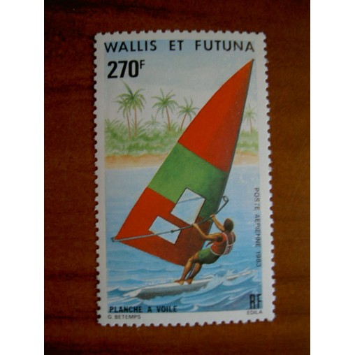 Wallis et Futuna  PA 122 ** MNH sans charniere année 1983 Planche à Voile