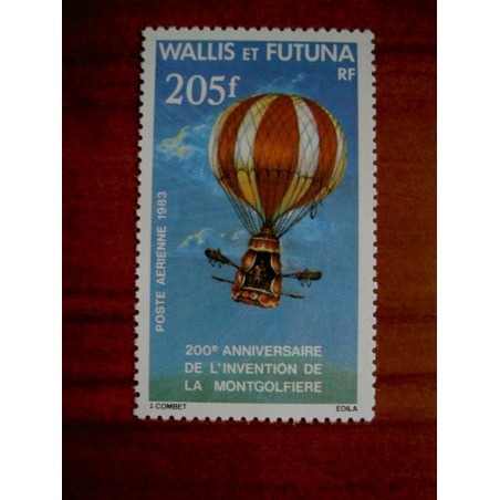 Wallis et Futuna  PA 124 ** MNH sans charniere année 1983 Montgolfière