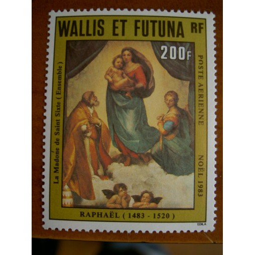 Wallis et Futuna  PA 131 ** MNH sans charniere année 1983 Noel Tableau de Raphael
