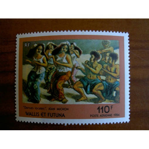 Wallis et Futuna  PA 140 ** MNH sans charniere année 1984 Danse de Michon Tableau
