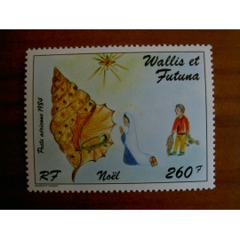 Wallis et Futuna  PA 142 ** MNH sans charniere année 1984 Noel Coquillage creche