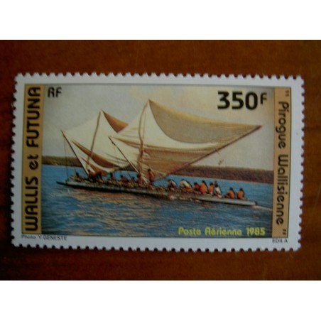 Wallis et Futuna  PA 145 ** MNH sans charniere année 1985 Pirogue