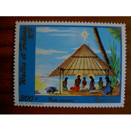 Wallis et Futuna  PA 159 ** MNH sans charniere année 1987 Noel creche
