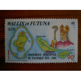 Wallis et Futuna  PA 163 ** MNH sans charniere année 1988 Eveque