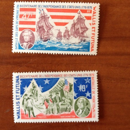 Wallis et Futuna 190-191 ** luxe sans charnière USA 1976