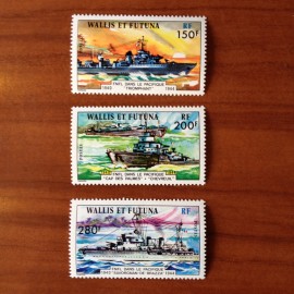 Wallis et Futuna 210-212 ** luxe sans charnière FNFL bateaux 1978