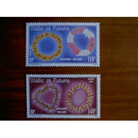 Wallis et Futuna 241-242 ** luxe sans charnière artisanat collier 1979