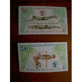 Wallis et Futuna 243-244 ** luxe sans charnière natation saut 1979