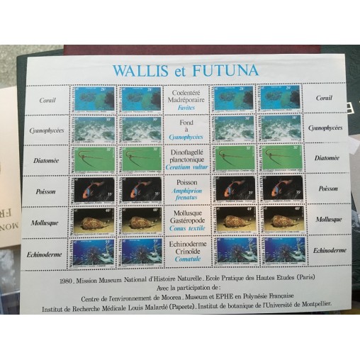 Wallis et Futuna 267-272F ** luxe sans charnière Faune 1982