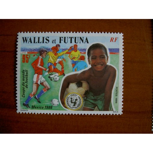 Wallis et Futuna 343 ** luxe sans charnière Coupe Football Mexique 1986