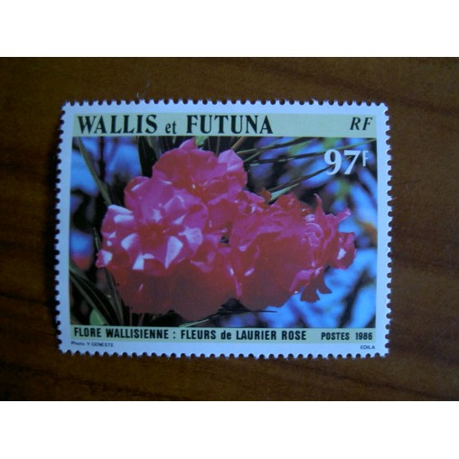 Wallis et Futuna 351 ** luxe sans charnière Fleurs de laurier rose 1986
