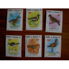 Wallis et Futuna 369-374 ** luxe sans charnière Oiseaux Bird 1987