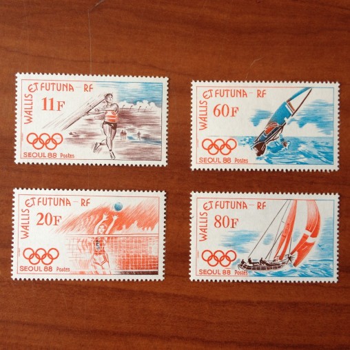Wallis et Futuna 378-381 ** luxe sans charnière JO SEOUL 1988