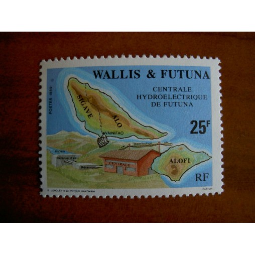 Wallis et Futuna 386 ** luxe sans charnière Centrale Hydroelectrique 1989