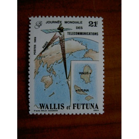 Wallis et Futuna 387 ** luxe sans charnière Satellite  1989