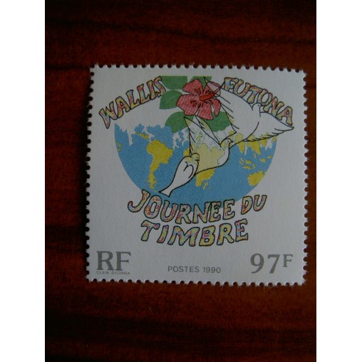 Wallis et Futuna 403 ** luxe sans charnière Journée du timbre 1990
