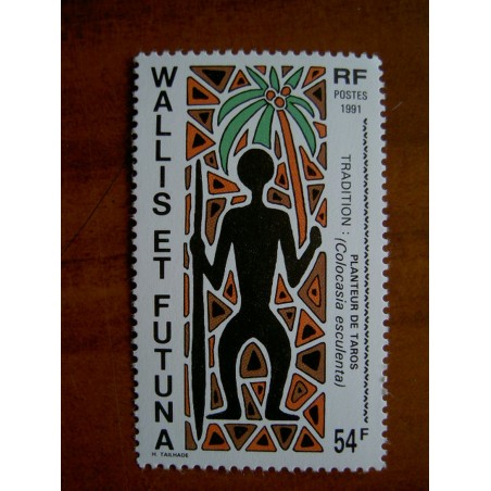 Wallis et Futuna 413 ** luxe sans charnière Planteur de Taros 1991
