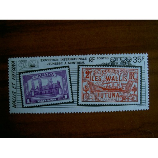 Wallis et Futuna 426 ** luxe sans charnière Timbre sur timbre 1992
