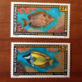 Wallis et Futuna 457-458 ** luxe sans charnière Faune Marine Poisson fish 1993