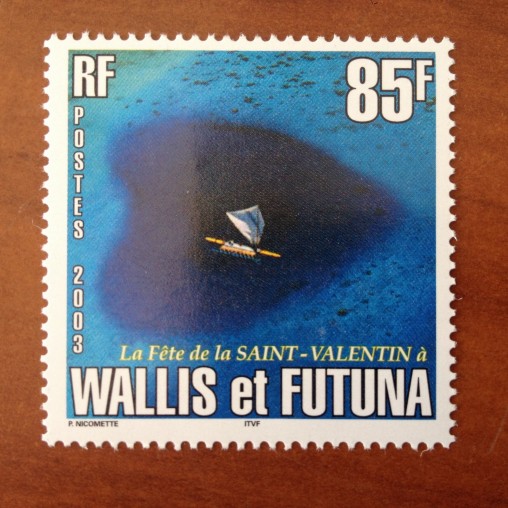 Wallis et Futuna 589 ** luxe sans charnière Pirogue Cœur 2003