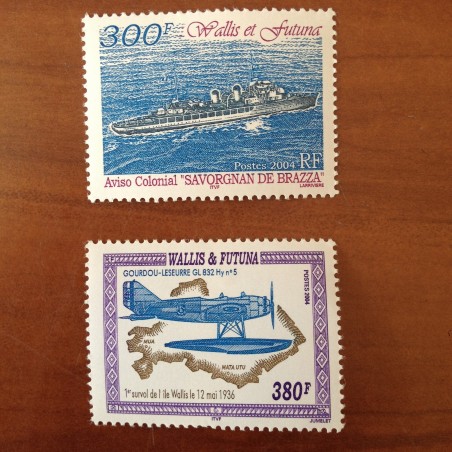 Wallis et Futuna 622-623 ** luxe sans charnière Aviso hydravion 2004