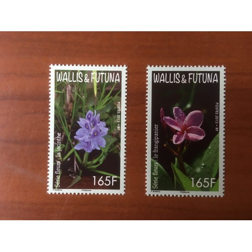 Wallis et Futuna 803-804 ** luxe sans charnière Fleurs Fragipanier Jacinthe 2013