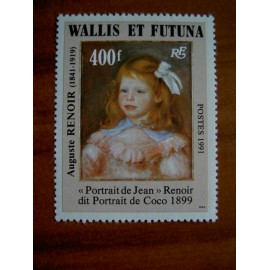 Wallis et Futuna 412 ** luxe sans charnière Auguste Renoir adhesif 1991