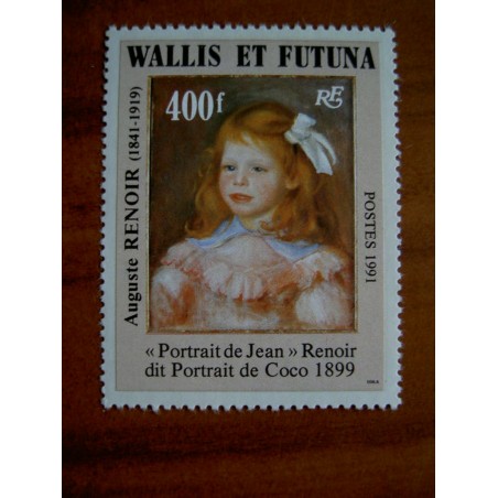 Wallis et Futuna 412 ** luxe sans charnière Auguste Renoir adhesif 1991