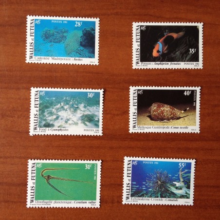 Wallis et Futuna 267-272 ** luxe sans charnière Faune 1981