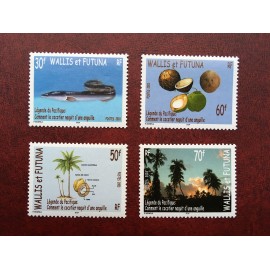 Wallis et Futuna 605-608d ** luxe sans charnière coco anguille 2003