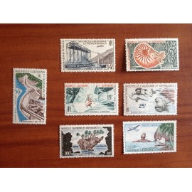 NOUVELLE CALEDONIE PA Num 66-72 ** MNH ANNEE 1955 Serie Courante