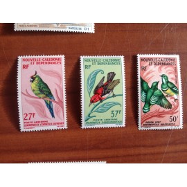 NOUVELLE CALEDONIE PA Num 88-90 ** MNH ANNEE 1966 Fish Oiseau