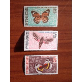 NOUVELLE CALEDONIE PA Num 92-94 ** MNH ANNEE 1967 Papillon Butterfly