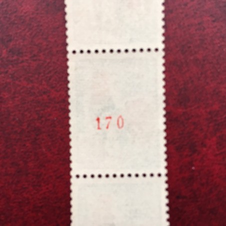 France 1331Ab ** Coq Decaris num rouge Variété en 1962