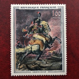 France 1365a ** Tableau Géricault sabre rouge Variété en 1962