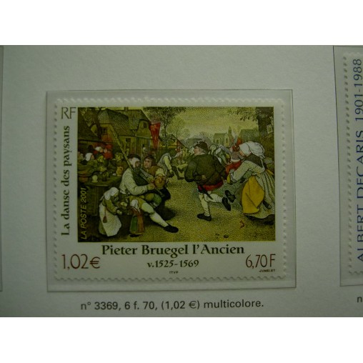 France 3369 ** Tableau Bruegel  en 2001