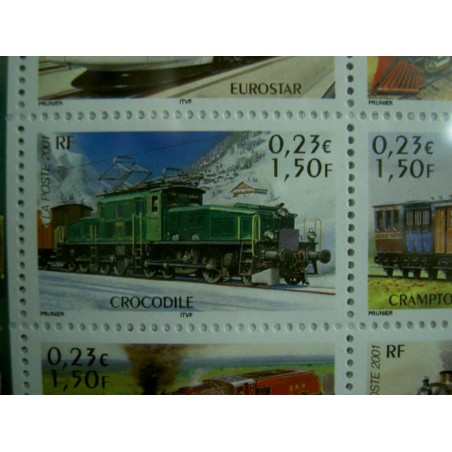 France 3407 ** Train locomotive  en 2001