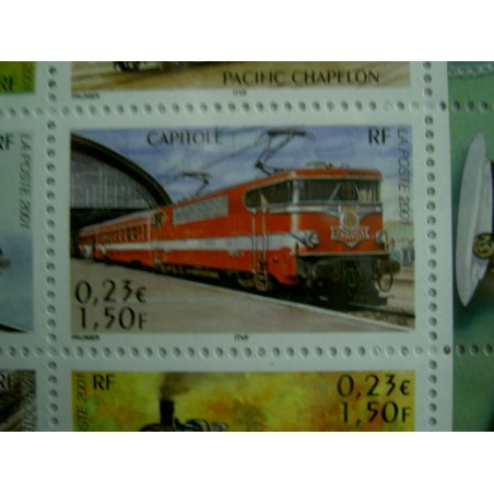 France 3412 ** Train locomotive  en 2001