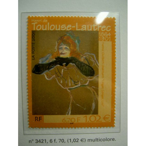France 3421 ** Tableau Lautrec  en 2001