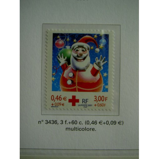 France 3436 ** Croix Rouge  en 2001