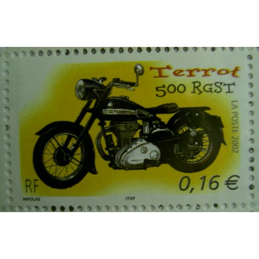 France 3509 ** Moto Terrot en 2002