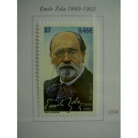 France 3524 ** Emile Zola  en 2002