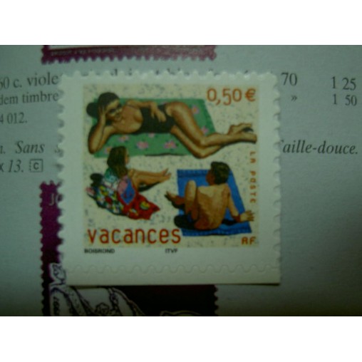 France 3578 ** Vacances Adhesif  en 2003