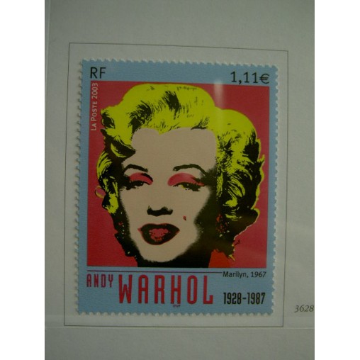 France 3628 ** Tableau Marilyn Warhol  en 2003