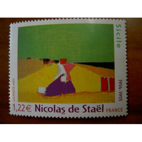 France 3762 ** Tableau Sicile  Stael  en 2005