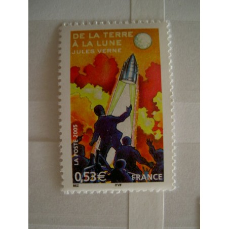France 3790 ** Jules Vernes lune en 2005
