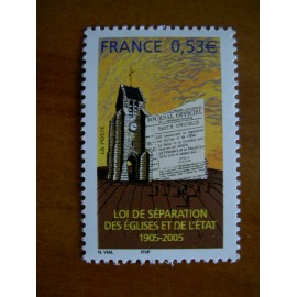 France 3860 ** Separation Eglise et Etat 1905  en 2005