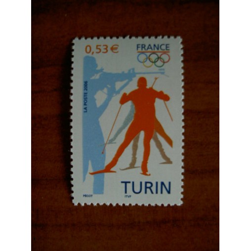 France 3876 ** JO 2006 Turin Biathlon en 2006