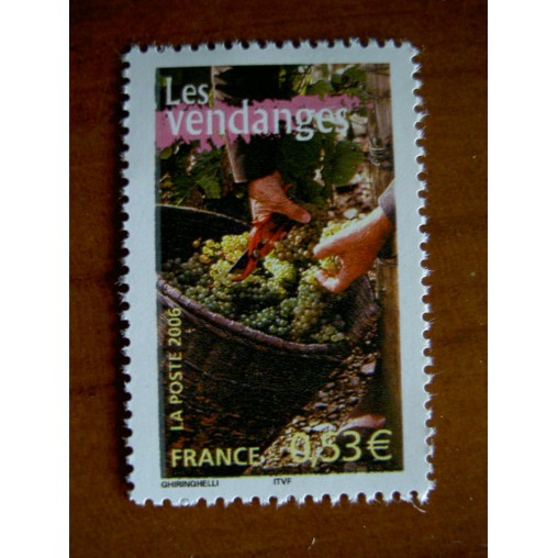 France 3888 ** Vendange vin Raisin  en 2006