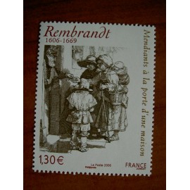 France 3984 ** Tableau Rembrandt Mendiant  en 2006